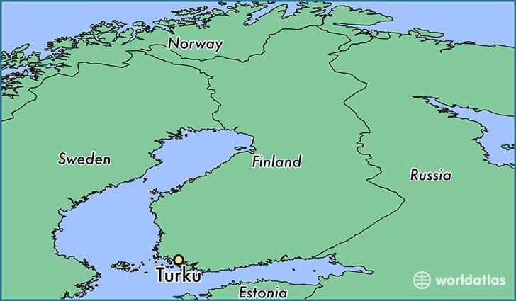 Карта Турку Финска