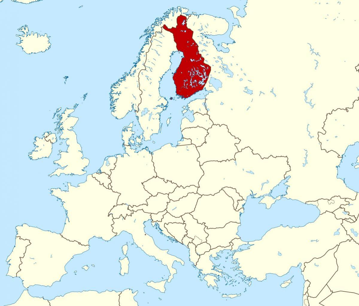 карта света показује Финској