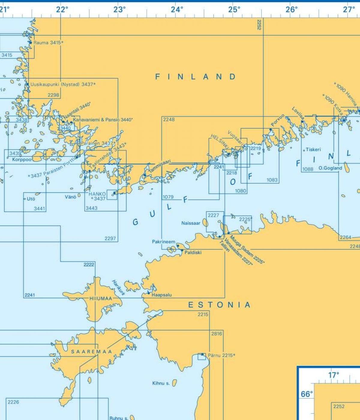 Карта Финског залива 