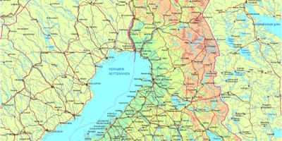 Карта Финске пута