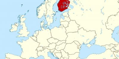 Карта света показује Финској