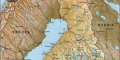 Топографска карта Финској